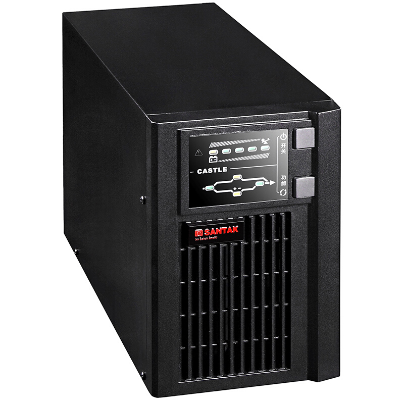 山特（SANTAK） C1K/C2K/C3K在线式UPS不间断电源稳压服务器电脑机房 C1K标机1KVA/800W