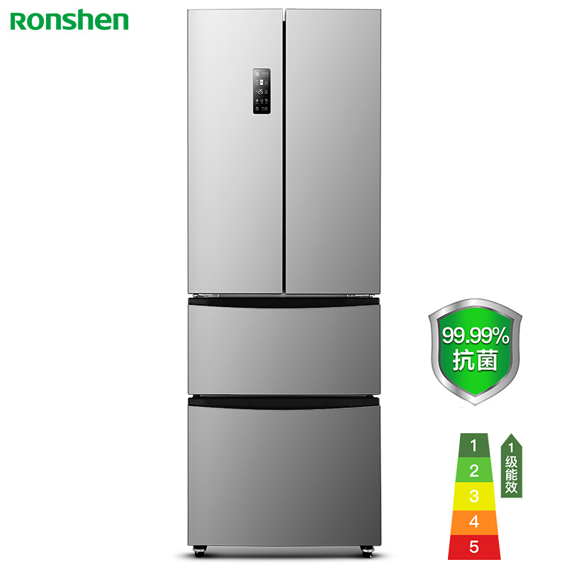 容声(Ronshen) 319升 多门冰箱 一级能效 风冷无霜 变频 变温抽屉 小占地 BCD-319WD11MP