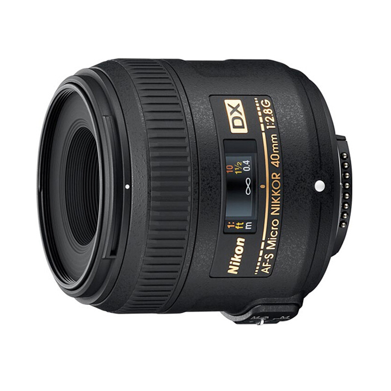 尼康（Nikon）AF-S 40 2.8G微距镜头 DX半画幅40mm f/2.8G单反相机定焦镜头 套餐一