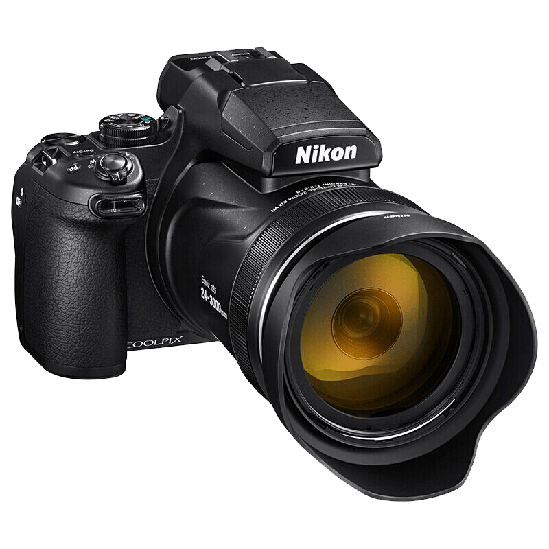 尼康(Nikon) COOLPIX P1000相机轻便型长焦数码相机125倍大变焦4k高清打鸟拍月 免费升级64G内存卡+UV镜+包+晒单三脚架 官方标配