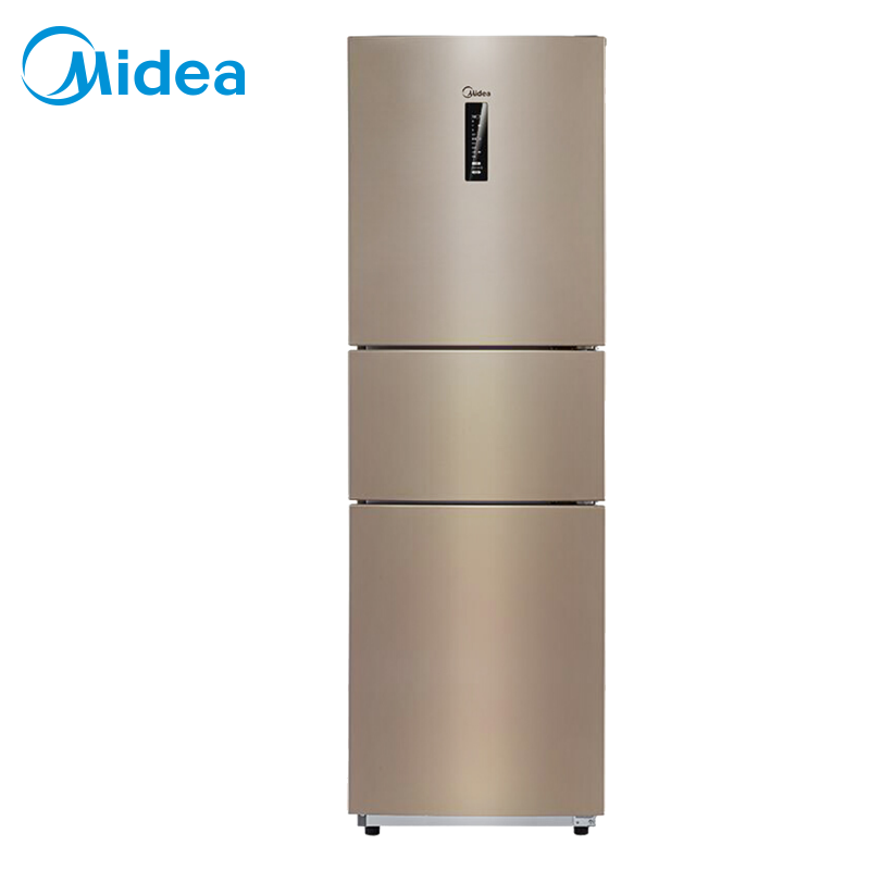 美的(Midea)226升 三门冰箱家用小型抗菌保鲜风冷无霜冷藏冷冻电子控温节能省电 BCD-226WTM(E)