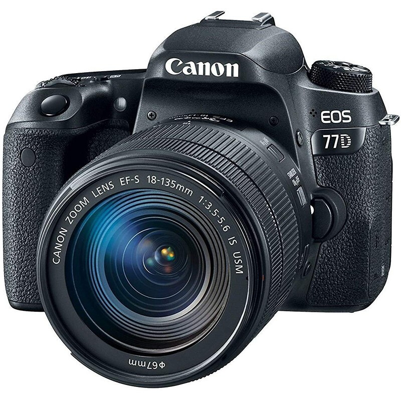 佳能（Canon） EOS 77D 单反数码相机APS-C画幅 内置WIFI NFC 单机+18-135mm USM镜头
