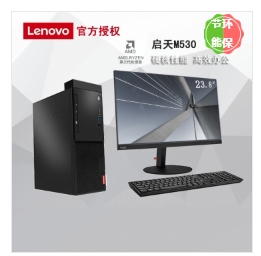 联想/Lenovo 启天M530-A410 （R5-3600/8G/256G SSD+1T/DVDRW/2G独显/19.5英寸）台式计算机