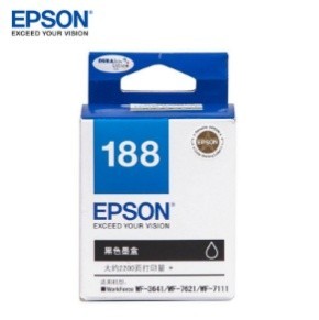 爱普生(EPSON)  T188  墨盒  适用于EPSON WF-7621 7111 WF-3641颜色： 黑色 t1881