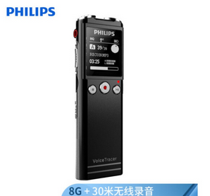 飞利浦/PHILIPS VTR6200 无线录音笔 8G 黑色录音笔