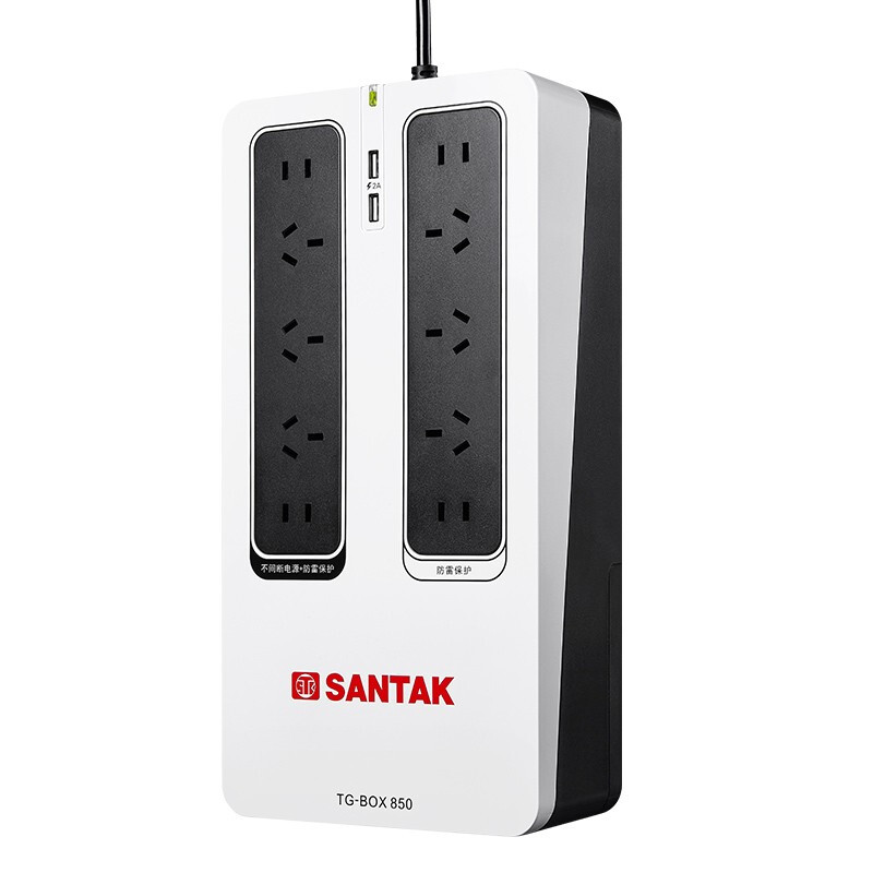 山特（SANTAK） UPS不间断电源NAS自动识别后备电源防雷 TG-BOX 850 (850VA/510W)