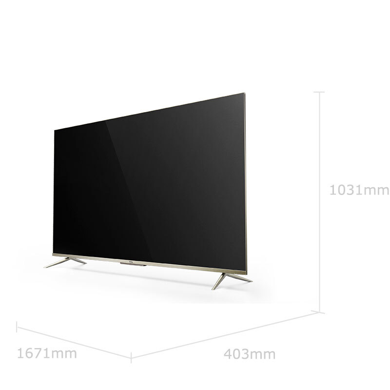 TCL 75D9 75英寸液晶平板电视机 4K超高清护眼 超薄全面屏 人工智能语音 智慧屏 高色域画质 教育电视