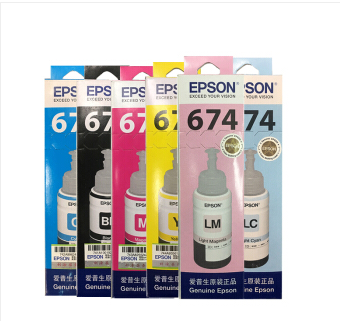 爱普生（EPSON）T6741-T6746墨水套装 T674系列6色(适用L801/L805/L810/L850/L1800/6745)油墨