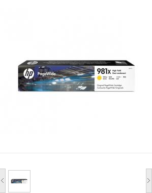 惠普（HP）L0R11A( 981X)墨盒 黄色大容量页宽打印机耗材 (适用HP PageWide Enterprise Color 586 系列、556系列)