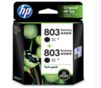 惠普（HP）3YP94AA 803黑色经济适用双包装 墨盒 ( 适用于HP Deskjet 2621 2622 1112/2132/1111/2131)