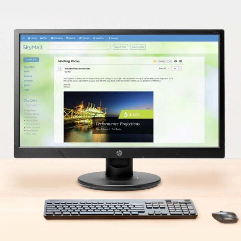 惠普（HP）V214b 20.7英寸显示器企业采购商用办公高清液晶显示屏LED视频监控液晶电脑屏幕